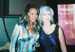 Mary J Blige and Emmylou Harris Women Who Rock Breast Cancer Concert 2001 Los Angeles