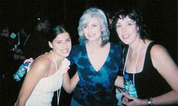 Nelly Furtado, Emmylou Harris and Beth Nielson Chapman at Women Who Rock Breast Cancer Concert 2001 Los Angeles