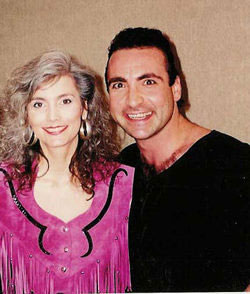 Emmylou Harris and Rique at Emmylou's Induction to the Grand Ol'e Opry 1993
